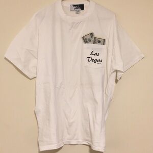 Vegas T-shirt with Money! Mens XL.